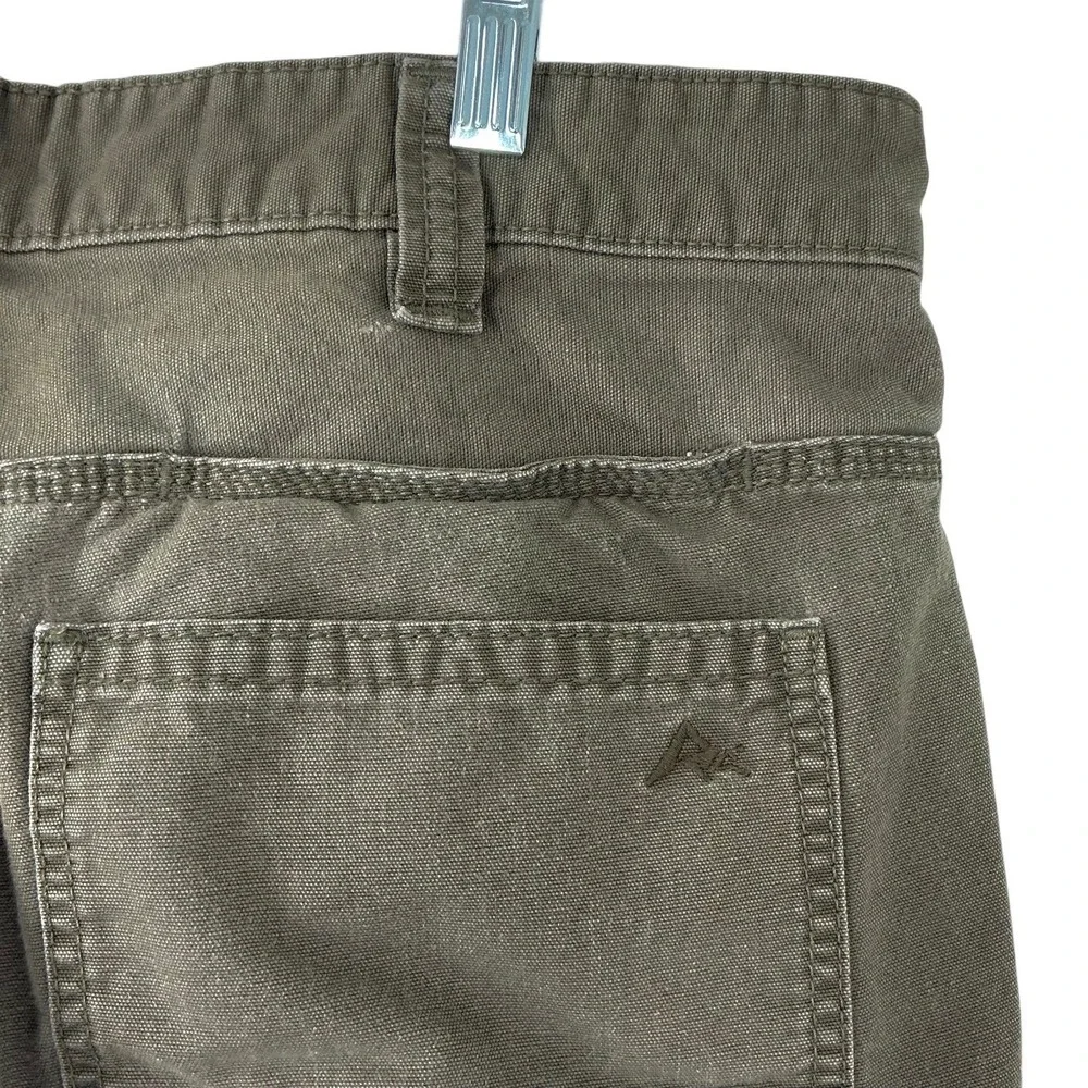 Ridgecut Toughwear Men's Size‎ 36x32 Canvas Cargo Pants Olive Utility Workwear